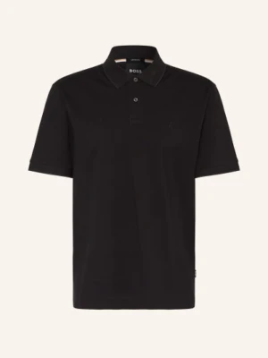 Boss Koszulka Polo Z Pikowanym Wzorem Parris schwarz