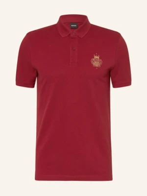 Boss Koszulka Polo Z Pikowanym Wzorem Qiang_Cny rot