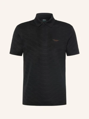 Boss Koszulka Polo Z Wzorem Żakardowym C-Prout O Kroju Regular Fit schwarz CZARNY