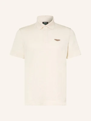 Boss Koszulka Polo Z Wzorem Żakardowym C-Prout O Kroju Regular Fit weiss