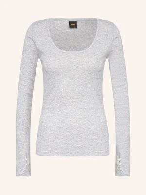 Boss Koszulka Z Długim Rękawem Edeline silber