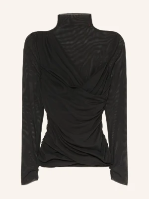 Boss Koszulka Z Długim Rękawem Etulah Z Siateczki schwarz