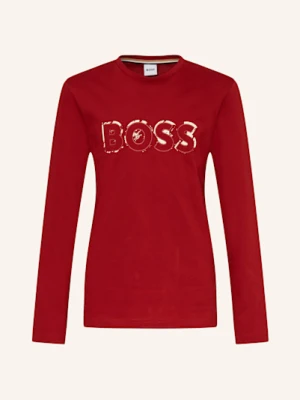 Boss Koszulka Z Długim Rękawem rot