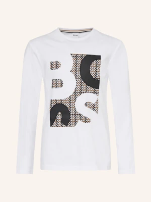 Boss Koszulka Z Długim Rękawem weiss