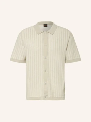 Boss Koszulka Z Dzianiny Kodd Regular Fit beige
