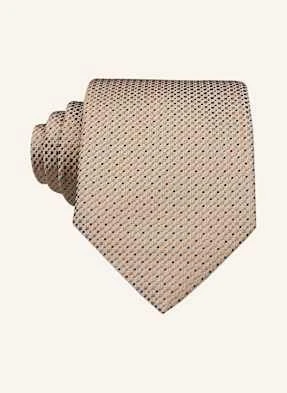 Boss Krawat H-Tie 7 Z Dodatkiem Jedwabiu beige