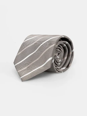 BOSS krawat z jedwabiem H-TIE CM 7.5 253 szary