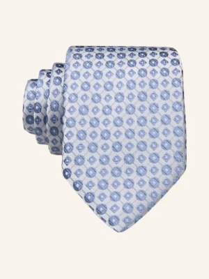 Boss Krawat Z Jedwabiu blau