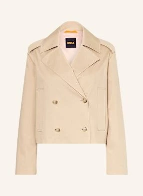 Boss Krótki Trencz Croptrench beige