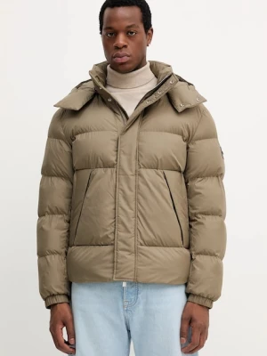 BOSS kurtka kolor brązowy zimowa oversize 50551599