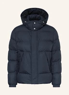 Boss Kurtka Pikowana Corbinian Z Odpinanym Kapturem blau