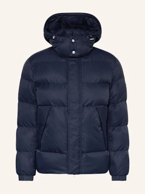 Boss Kurtka Pikowana Corbinian Z Odpinanym Kapturem blau