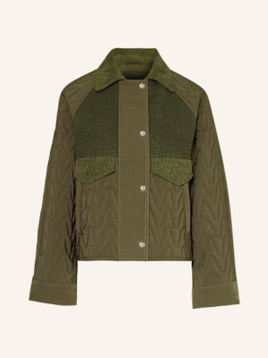 Boss Kurtka Pikowana Pabori Z Mieszanki Materiałów gruen