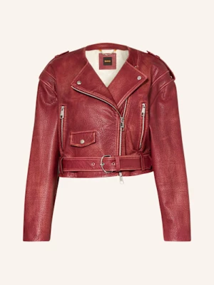 Boss Kurtka Skórzana C Sadora rot