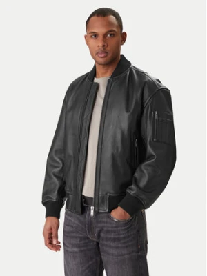 BOSS Kurtka skórzana Jakri 50552151 Czarny Regular Fit