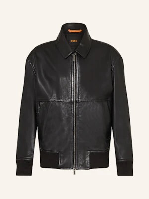 Boss Kurtka Skórzana Joberg schwarz