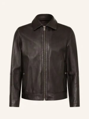 Boss Kurtka Skórzana Jogear schwarz