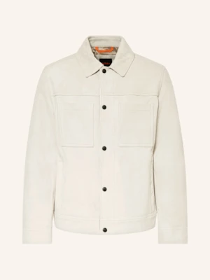 Boss Kurtka Skórzana Jomare beige