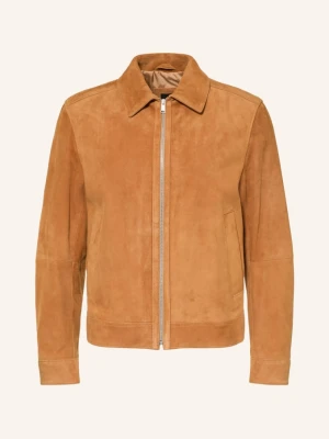 Boss Kurtka Skórzana Malbano beige