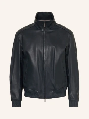 Boss Kurtka Skórzana Mamun blau