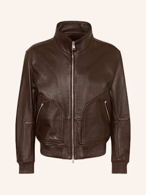 Boss Kurtka Skórzana Mander braun