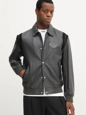 BOSS kurtka skórzana Meon_PS