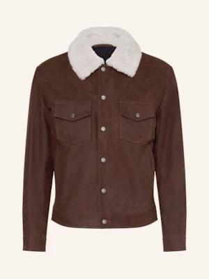 Boss Kurtka Skórzana Mordy braun