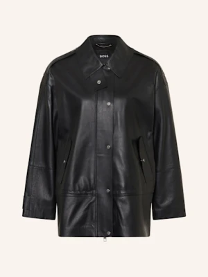 Boss Kurtka Skórzana Salaha schwarz