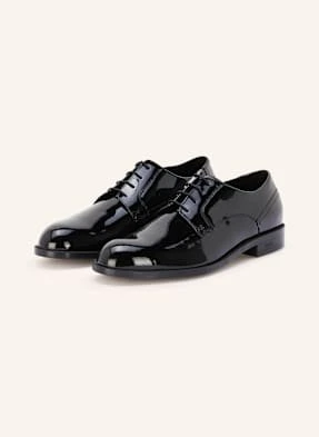 Boss Lakierowane Buty Sznurowane Tayil schwarz