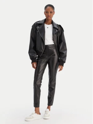 BOSS Legginsy C_Taskin 50551469 Czarny Slim Fit