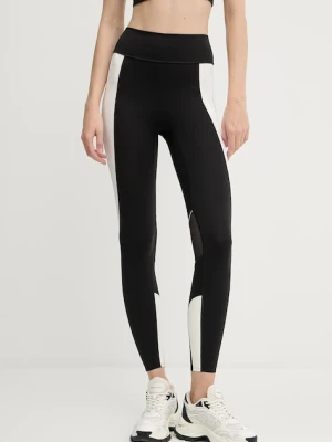 BOSS legginsy damskie kolor czarny wzorzyste 50544178
