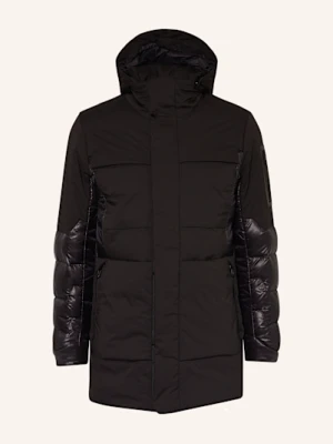 Boss Lekka Kurtka Puchowa Eams Z Odpinanym Kapturem schwarz