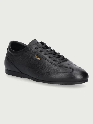 BOSS Lineor sneakersy męskie skórzane czarny