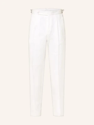 Boss Lniane Spodnie Chino Perino O Zwężanym Kroju weiss