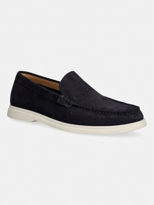 BOSS loafersy męskie zamszowe Sienne