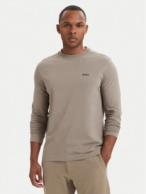 BOSS Longsleeve 50506365 Beżowy ciemny Regular Fit