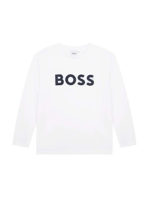 BOSS longsleeve bawełniany dziecięcy
