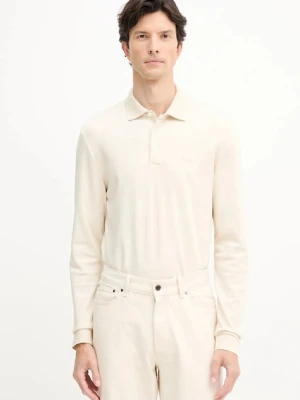 BOSS longsleeve bawełniany kolor biały gładki 50468392