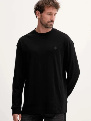 BOSS longsleeve bawełniany kolor czarny gładki 50557846