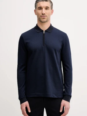 BOSS longsleeve bawełniany H-Peduzzi 06 kolor granatowy 50549583