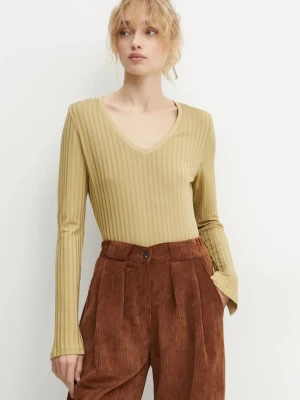 BOSS longsleeve damskie kolor żółty 50532052