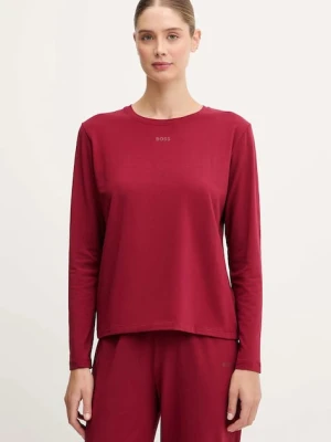 BOSS longsleeve lounge kolor bordowy 50510326