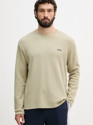 BOSS longsleeve lounge męski z bawełną Waffle LS-Shirt