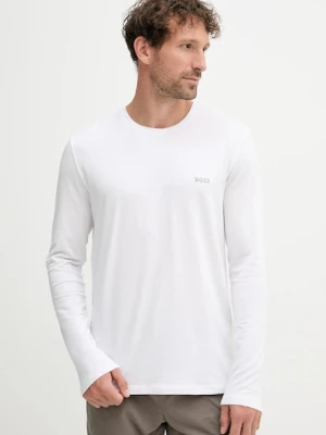 BOSS longsleeve męski kolor biały gładki 50515389
