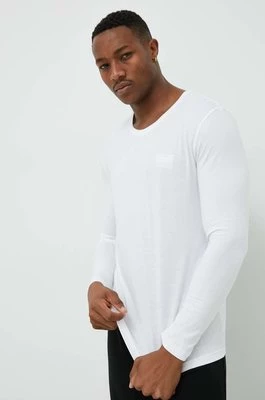 BOSS longsleeve piżamowy kolor biały z aplikacją 50470144CHEAPER