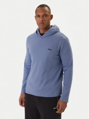BOSS Longsleeve Waffle 50535885 Błękitny Regular Fit