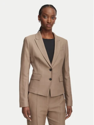 BOSS Marynarka 50564479 Brązowy Slim Fit
