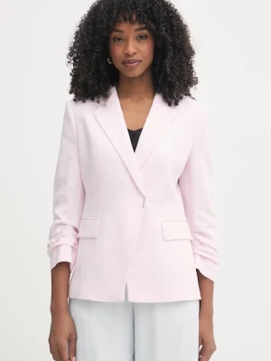 BOSS marynarka dwurzędowa damska z lnem Jia8