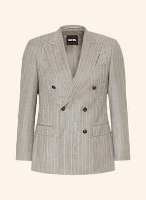 Boss Marynarka Garniturowa H-Huge Regular Fit grau