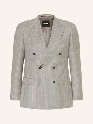 Boss Marynarka Garniturowa H-Huge Regular Fit grau